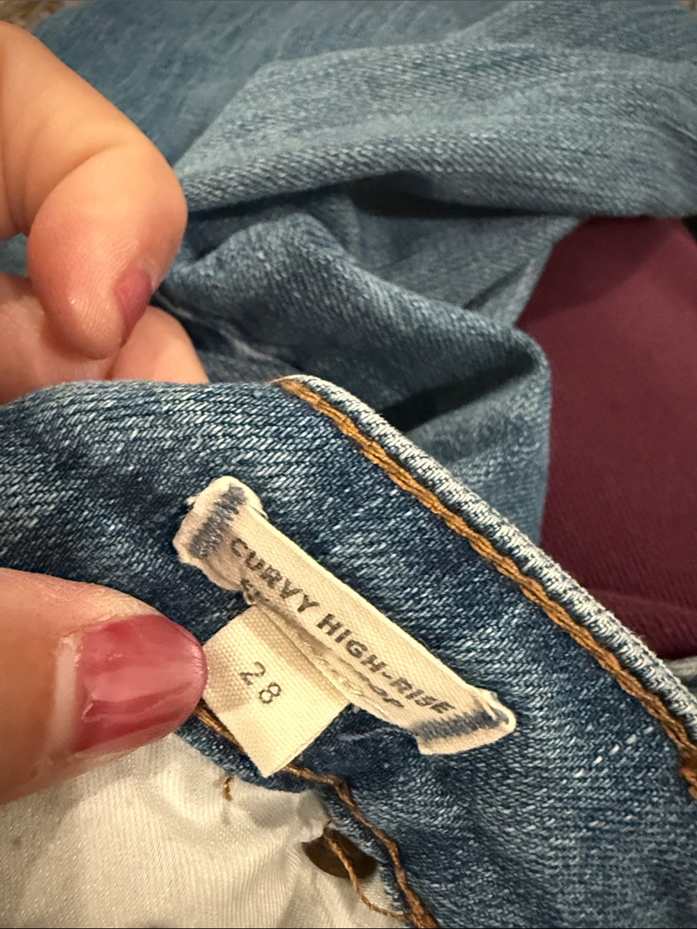 Madewell Curvy High-Rise Skinny Jeans in Blue